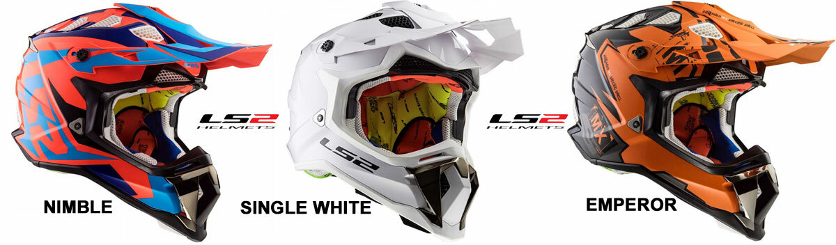 Casque LS2 MX470 Subverter ventilé avec fermeture double D pour motocross et SX