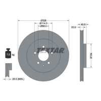 Textar 2X Bremsscheibe 92349003