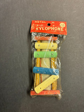 vintage novelty XYLOPHONE metal made in Japan w/Jingle Bells READ DESC.