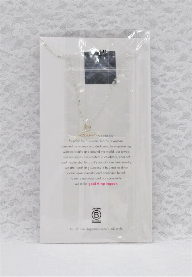 Starry String Lights Sterling Silver Crystal Choker Necklace 14" + 2" Dogeared - Image 2 of 4