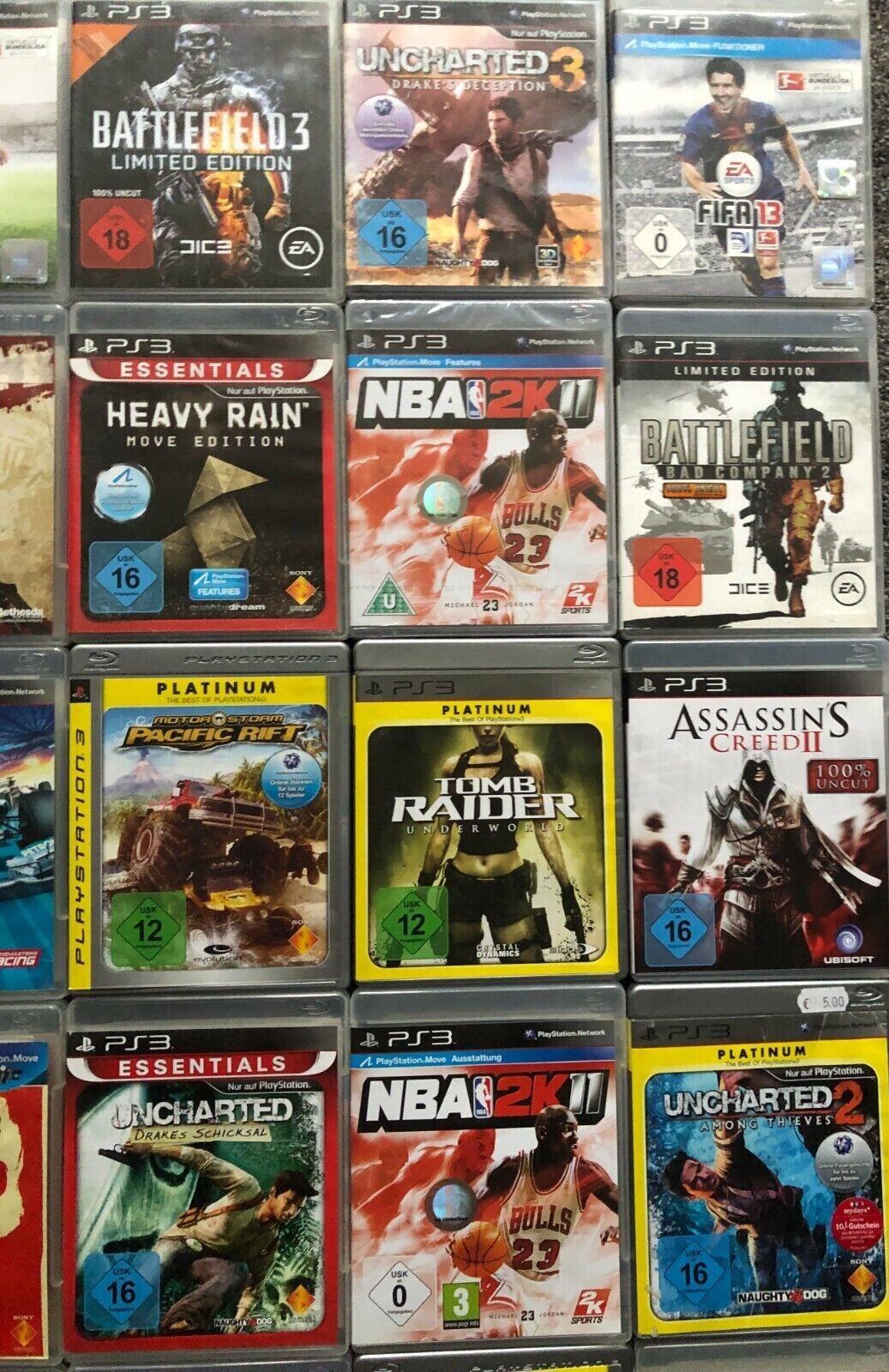35 x Playstation 3 Spiele Sammlung PS3 Uncharted Assassins Creed