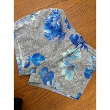 Old Navy Active Shorts- Blue Floral- Girls Size L 10-12
