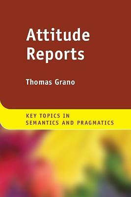 Attitude Reports Grano Hardback Cambridge University Press 9781108423281