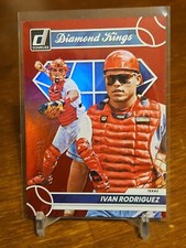 2023 Donruss Baseball Diamond Kings Base Holo Red #3 Ivan Rodriguez /2023
