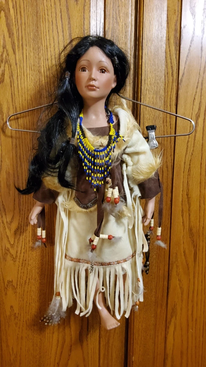 Cathay collection native american porcelain doll top