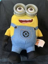 Despicable Me Minion Dave Plush Talking Pop Out Light Up Eyes 11” Stuffed Toy