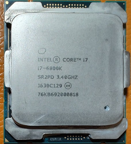 Intel Core i7-6800K 3.40GHz 6-Core 12T 15MB LGA2011-3 140W SR2PD CPU Processor