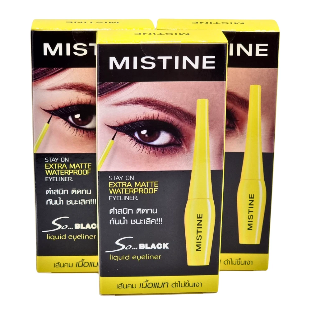 Eyeliner Mistine Liner Black Liquid Waterproof Makeup Matte Long
