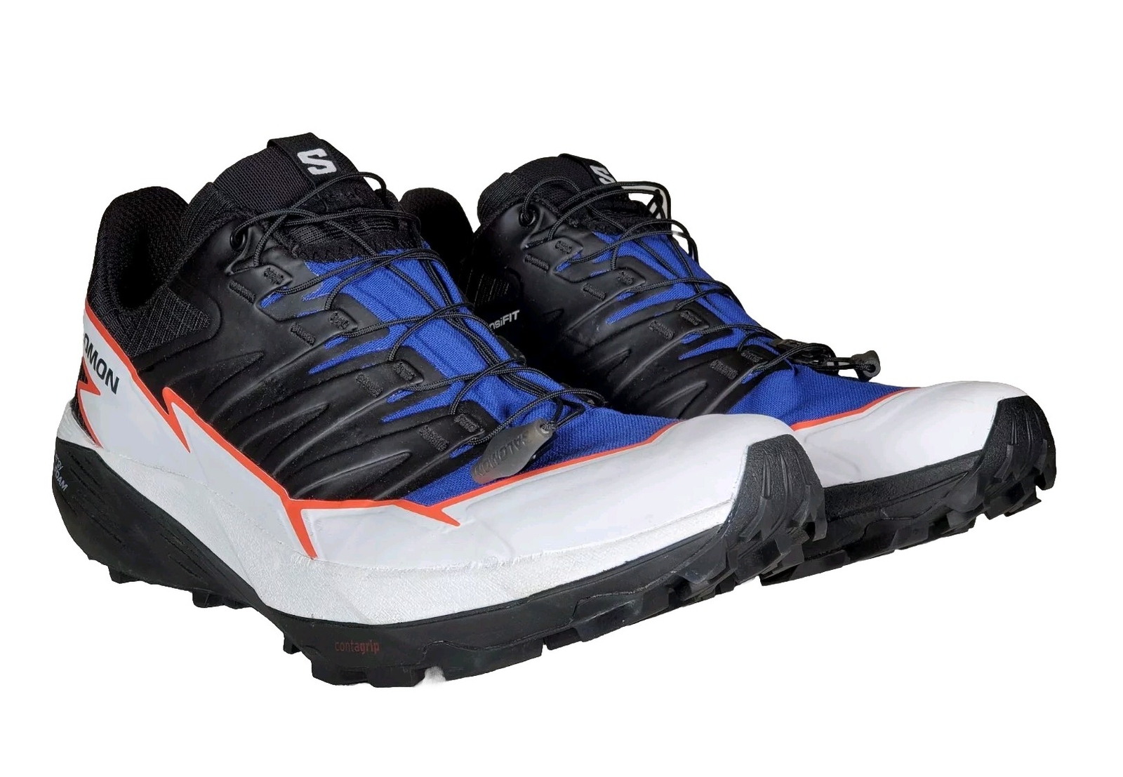Scarpe da trail running Salomon Thundercross suola Contagrip blu bianco uomo US 10 5