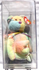 GROOVY TY BEANIE BABY BEAR 1999 EXCELLENT CONDITION WITH CASE RETIRED