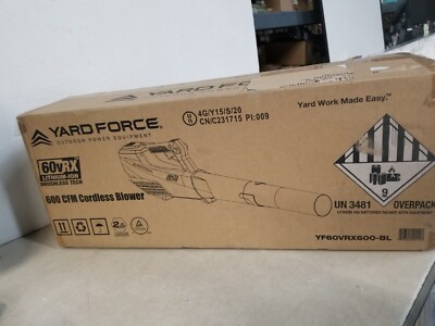 Yard Force YF60VRX600-BL 60V Handheld Blower
