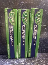 3 Pack-CURAD Petroleum Jelly,Skin Protectant & Moisturizer, 1 oz. Tube Exp 01/25