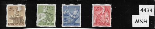 Complete MNH Stamp set / Reich Labor Corps/ 1943 Third Reich set / WWII Germany