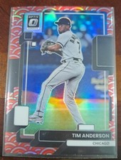 2021 Donruss Optic Tim Anderson *CASE HIT* Photon Prizm SSP Refractor WHITE SOX