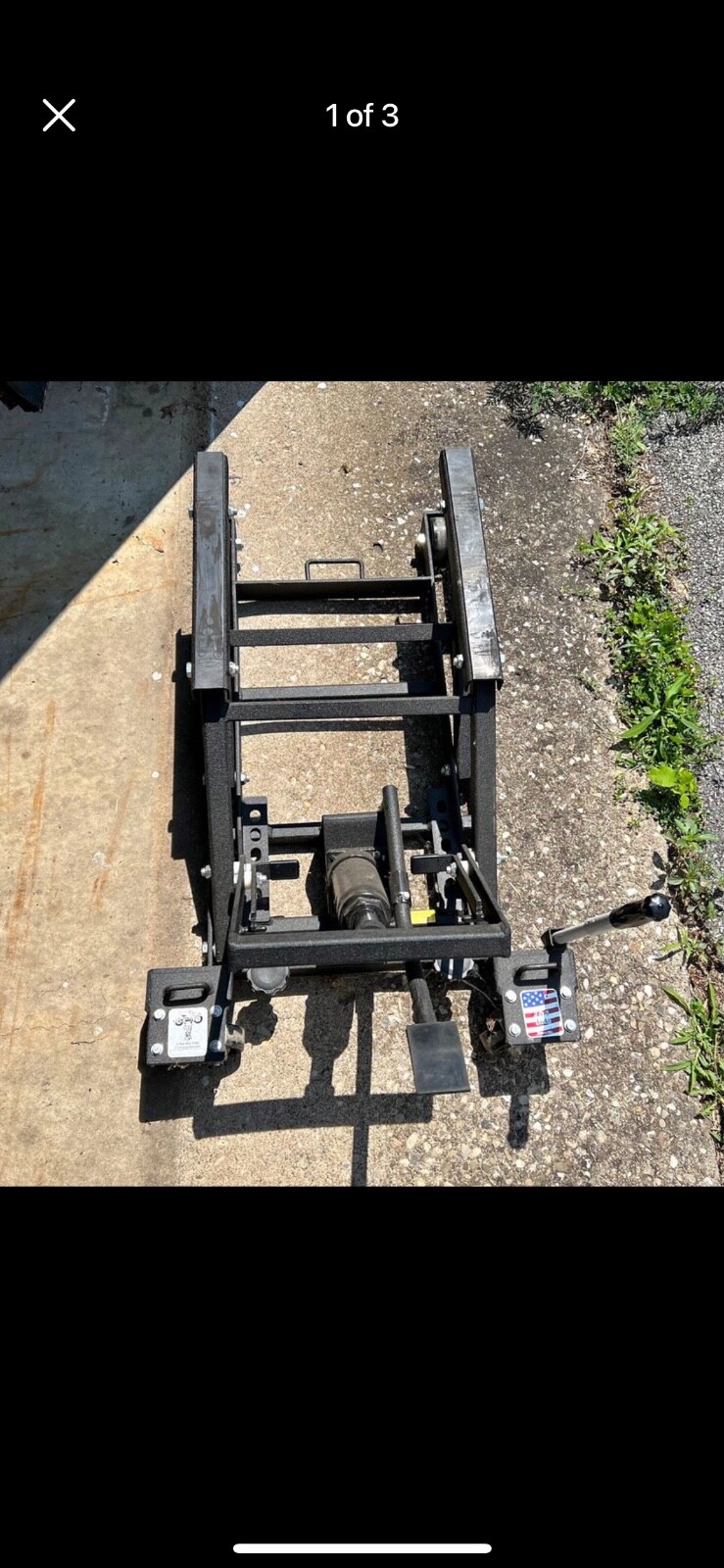 J & S motorcycle jack/lift JS/J&S for full size Harley Davidson eBay