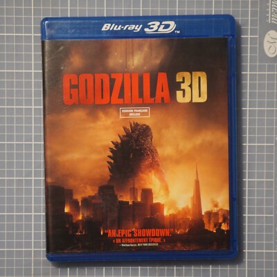 Godzilla (3D, Bluray, Dvd, 2014, Bryan Cranston, Elizabeth Olsen) Canadian