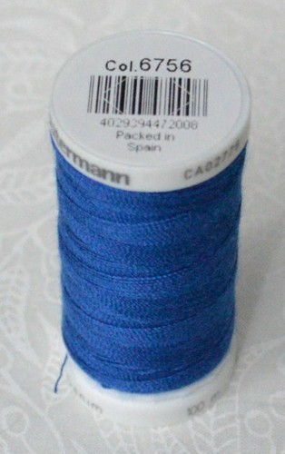 Gutermann 100m Spools Professional Jeans Thread, #6756 Blue - Imagen 2 de 2