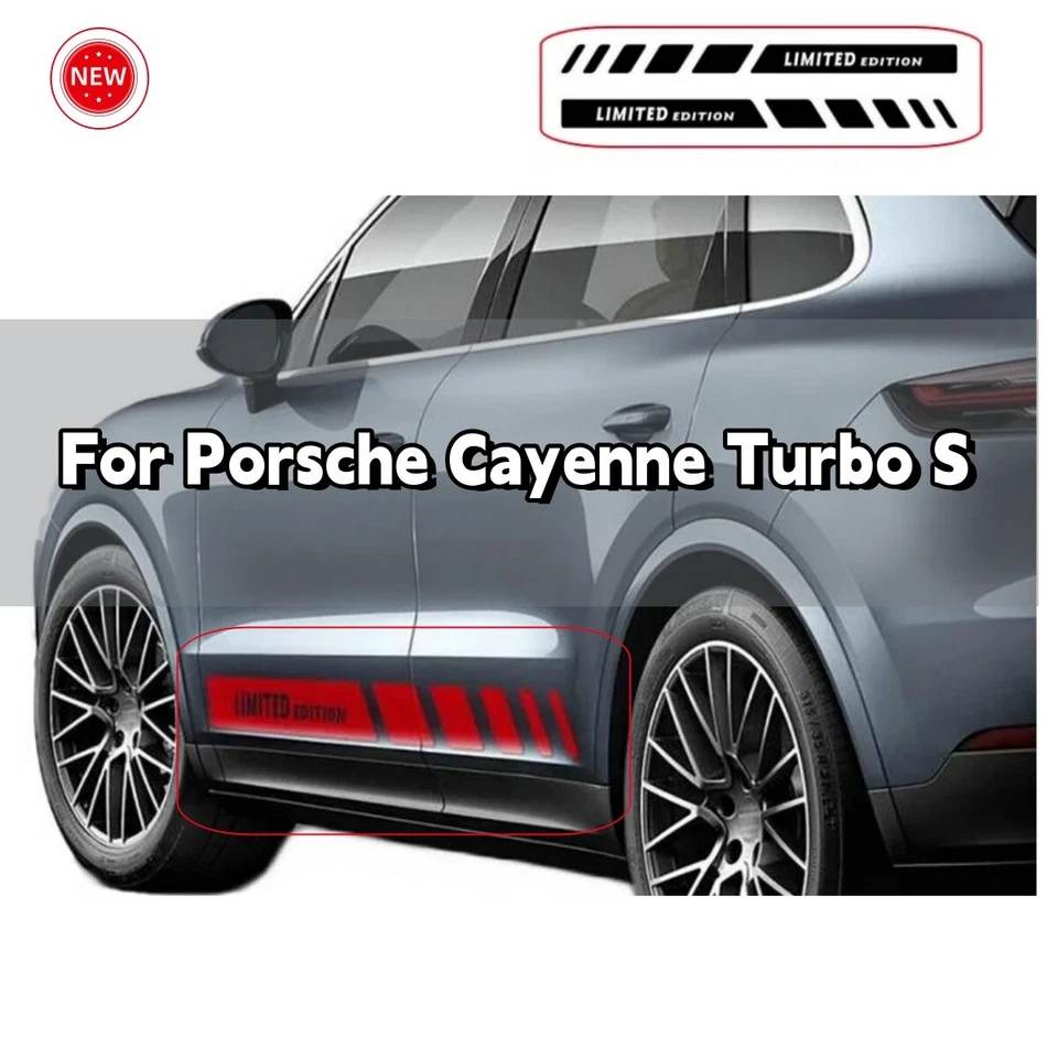 Kit de calcomanías pegatinas vinilo a rayas puerta lateral coche Porsche Cayenne Turbo S noticias Foto 3 de 4