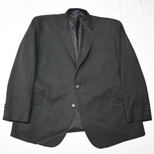 Stafford 52R Black Travel Stretch Classic Suit Seperates Mens Sport Coat