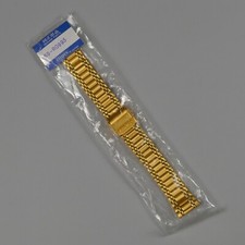 NOS Citizen Men's Gold Tone 18mm Bracelet Band 59-R0993 for Watches 4-R17553 