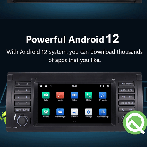 Car Stereo Radio for BMW 5 Series E39 E53 X5 M5 DAB+ RDS GPS Nav WIFI Android UK - Picture 8 of 14
