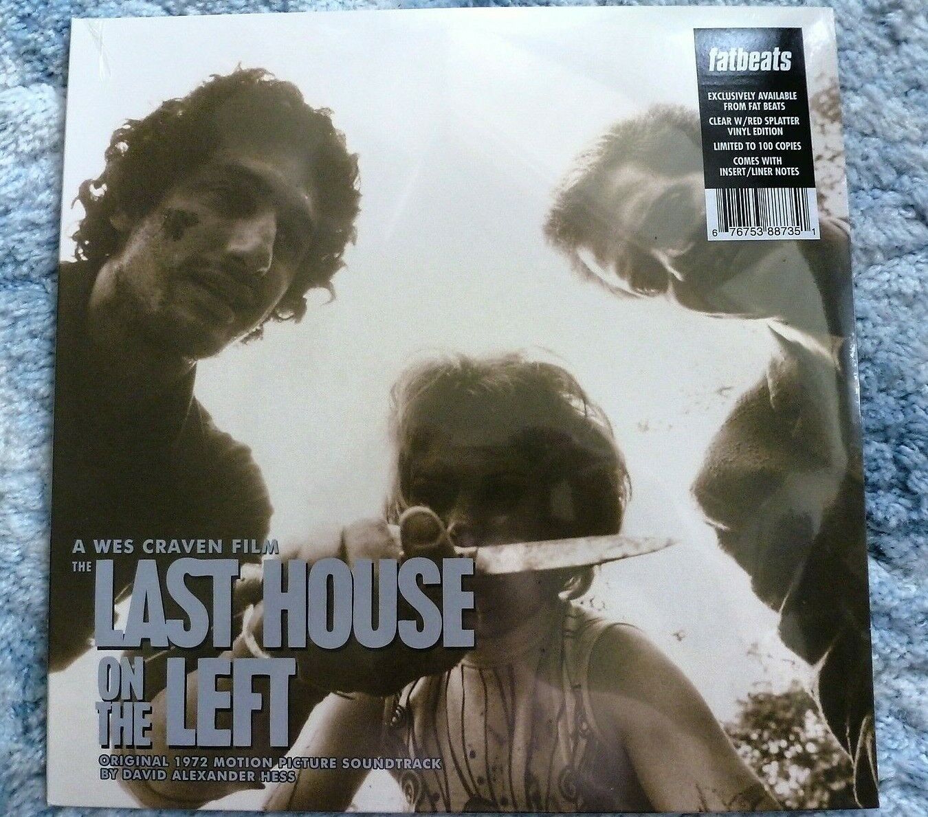 DAVID HESS LP - Last House On The Left BLOOD SPLATTER VINYL LIMITED 100 COPIES