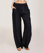Pantalon Black Pocket Straight-Leg Pants XL