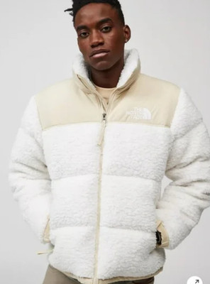 North Face Sherpa Nuptse Quilted Down Jacket Mens Size S White