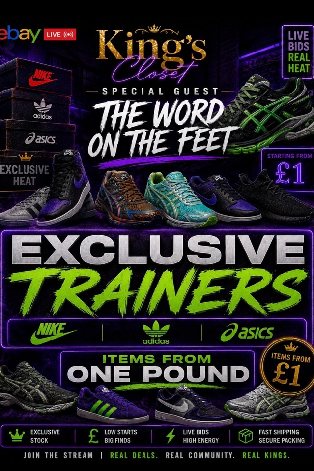 Exclusive Sneakers & clothing W/ SPECIAL GUEST THE WORD ON THE FEET ! 🔥✅