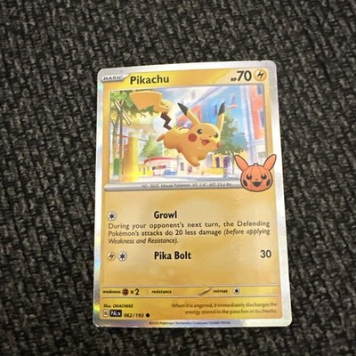 Pokemon Card PIKACHU 062/193 Trick or Trade 2023 with Halloween Stamp Holo