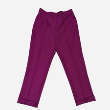 1970s Sears, Roebuck and Co Pants That Fit Trousers Plum Purple Vintage Medium