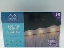 Solar Fence Lights Outdoor Waterproof High Brightness LED Spot Lens Deck Lights