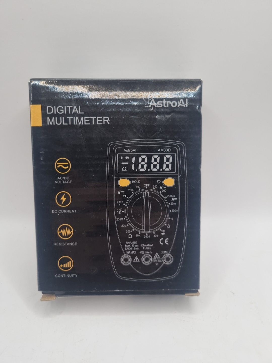 AstroAI Digital Multimeter Voltmeter Ohmmeter Ammeter Multi Tester Meter