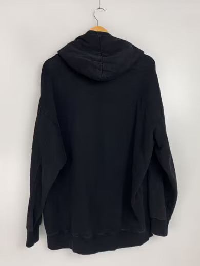 STONE ISLAND/Pullover Hoodie/L/Cotton/Black/Solid thumbnail 2