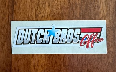 Dutch Bros Coffee Sticker GI Joe style!!  Flawed!!