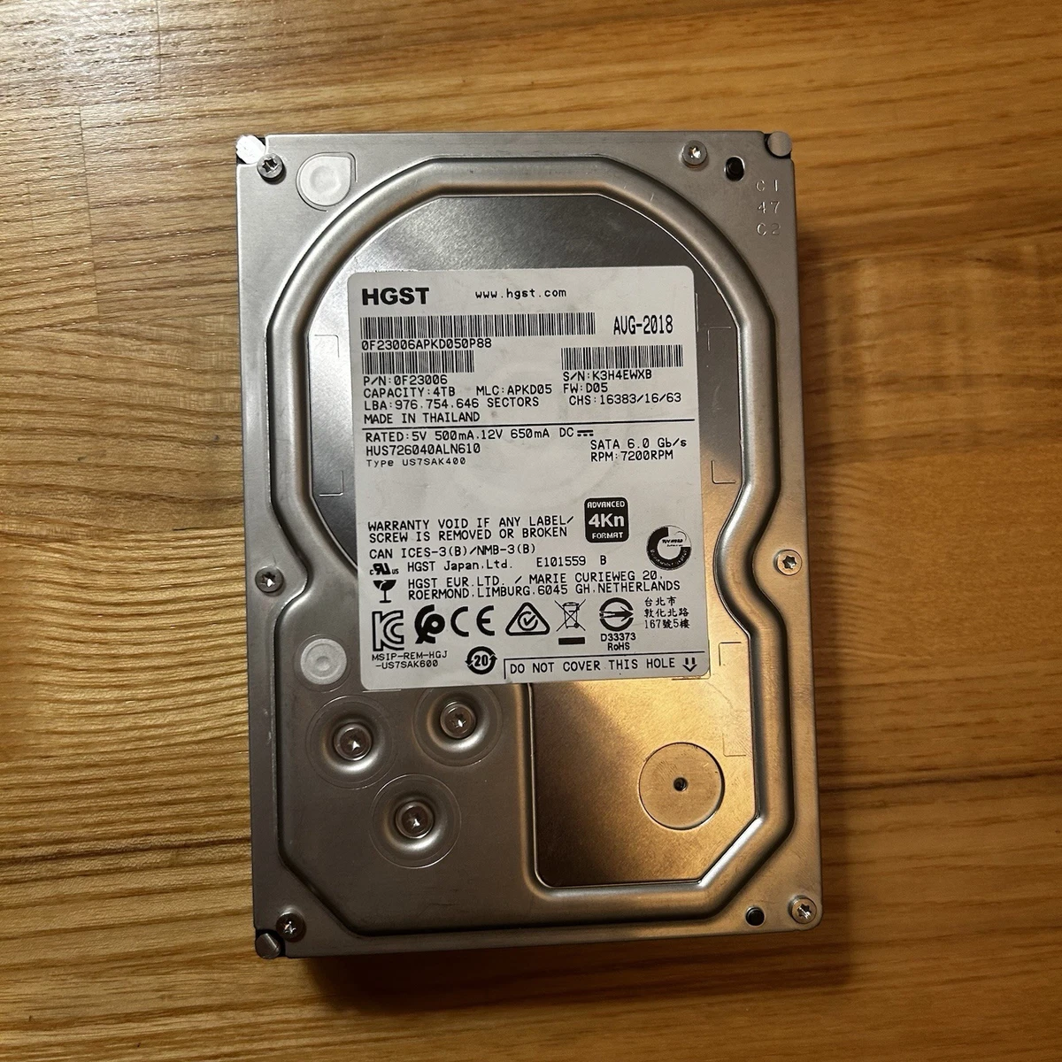 HGST 4TB Computer Internal Hard Disk Drives for sale | eBay