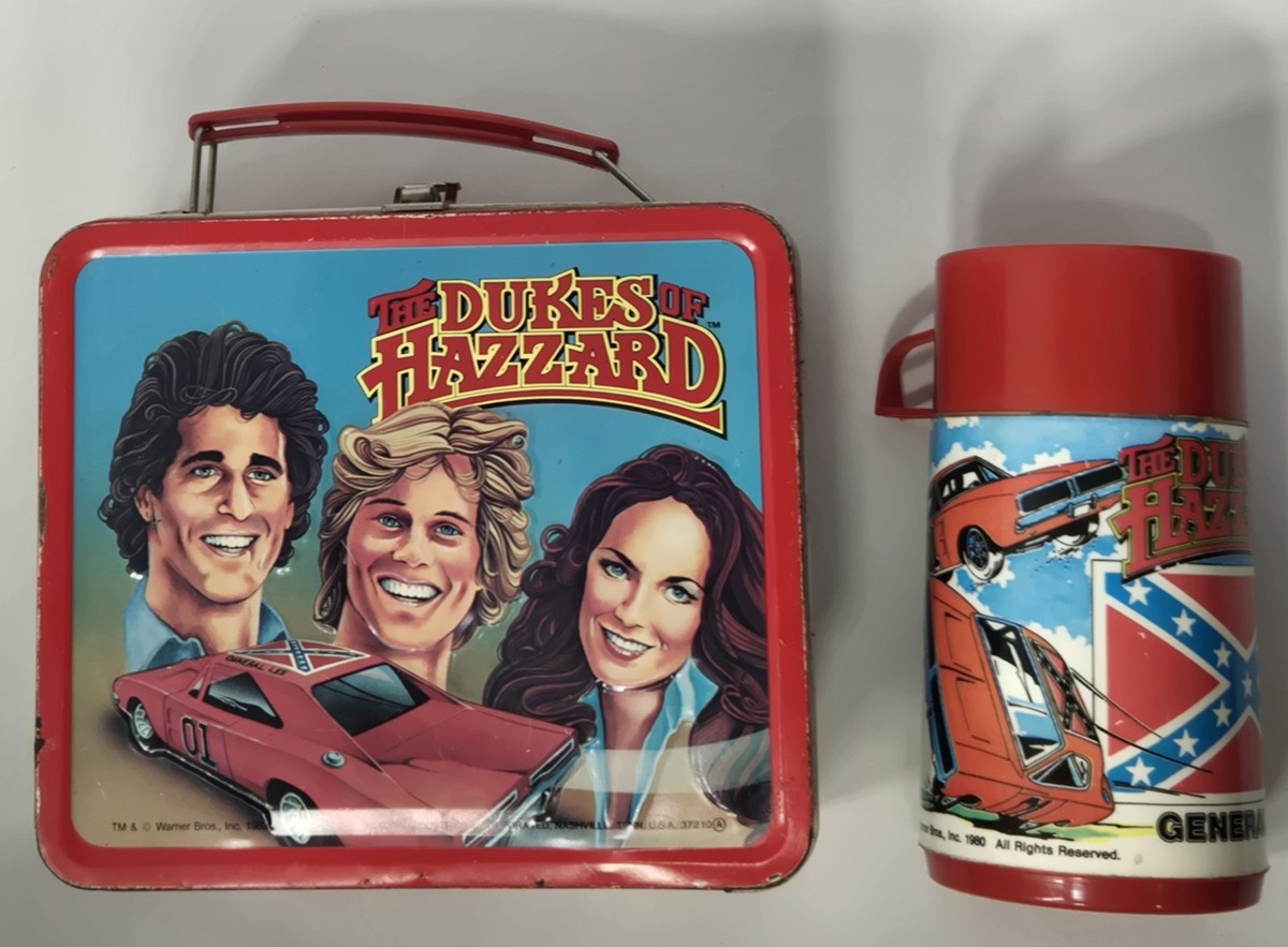 Vintage 1980's (Aladdin) Dukes of Hazzard metal lunch box and
