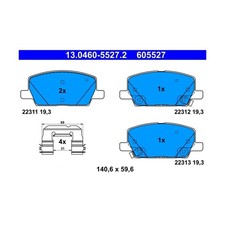 Kits de frein Opel Mokka