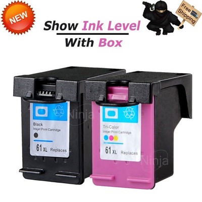 2 #61 XL Printer Ink Set 61XL For HP ENVY 4500 4501 4502 4504 5530 5531 5535