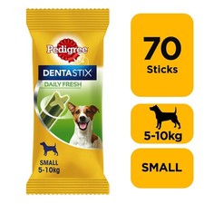 Image of 70 Pedigree Daily Dentastix Fresh Dental Sticks Dog Treats Small Dog Chews