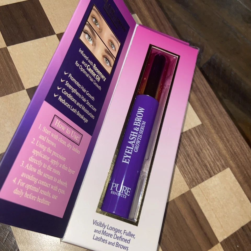 Pure Benefits 迷迭香/蓖麻油 LASH & BROW GROWTH SERUM 0.14 液量盎司 — 第 2/4 张图片