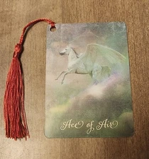 Ace of Swords "Air"- Good Tarot Bookmark Oracle Card Art Gift, Purified&Charged