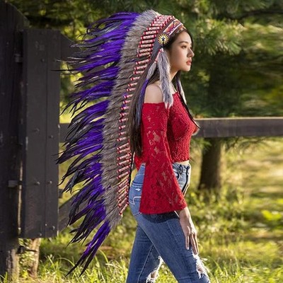 Indianerhut, Stirnband, indianisch inspirierter Kopfschmuck für Rollenspiele
