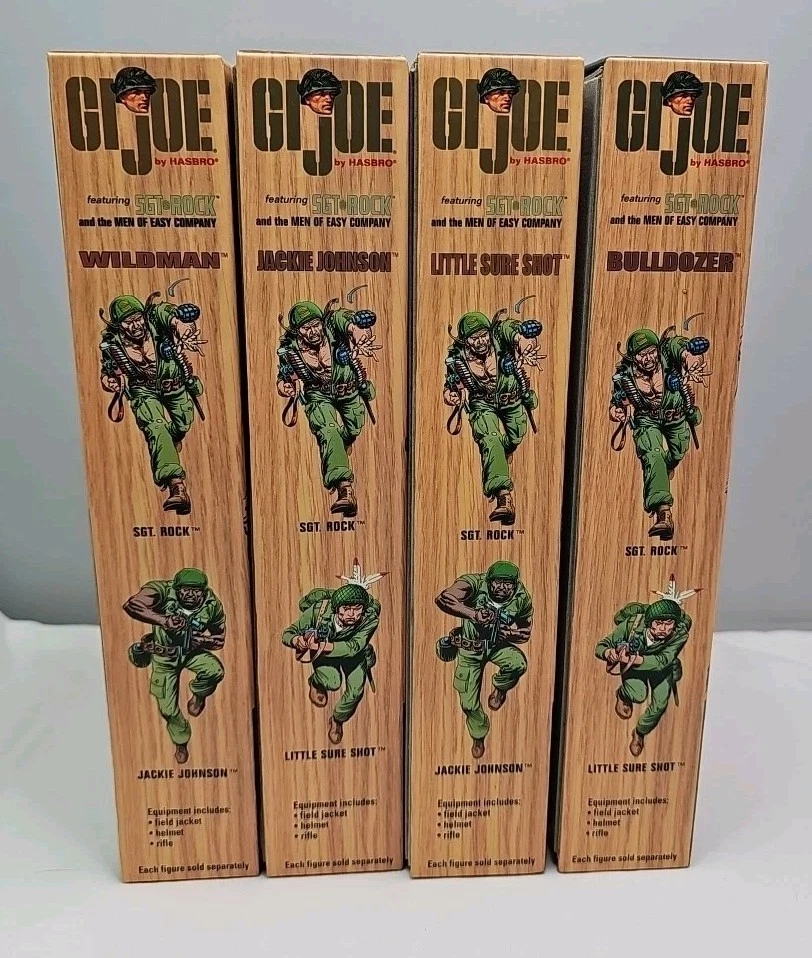 G.I. JOE SGT ROCK MEN OF EASY COMPANY 12" LOTE DE 4 NUEVOS EN CAJA 2002 Foto 2 de 4