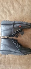 Kickers Kick Hi Black Leather Men’s Boots - Size UK 8  (EUR 42