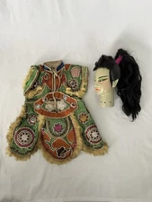 Vintage Chinese Opera Doll Puppet – Handcrafted – 13.5” Costume – Marianne Groh