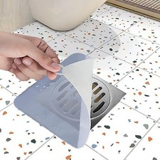 Silicone Tub Stopper Floor Drain Cover 2 Pieces Sewer Anti-Odor Mat Deodorizing