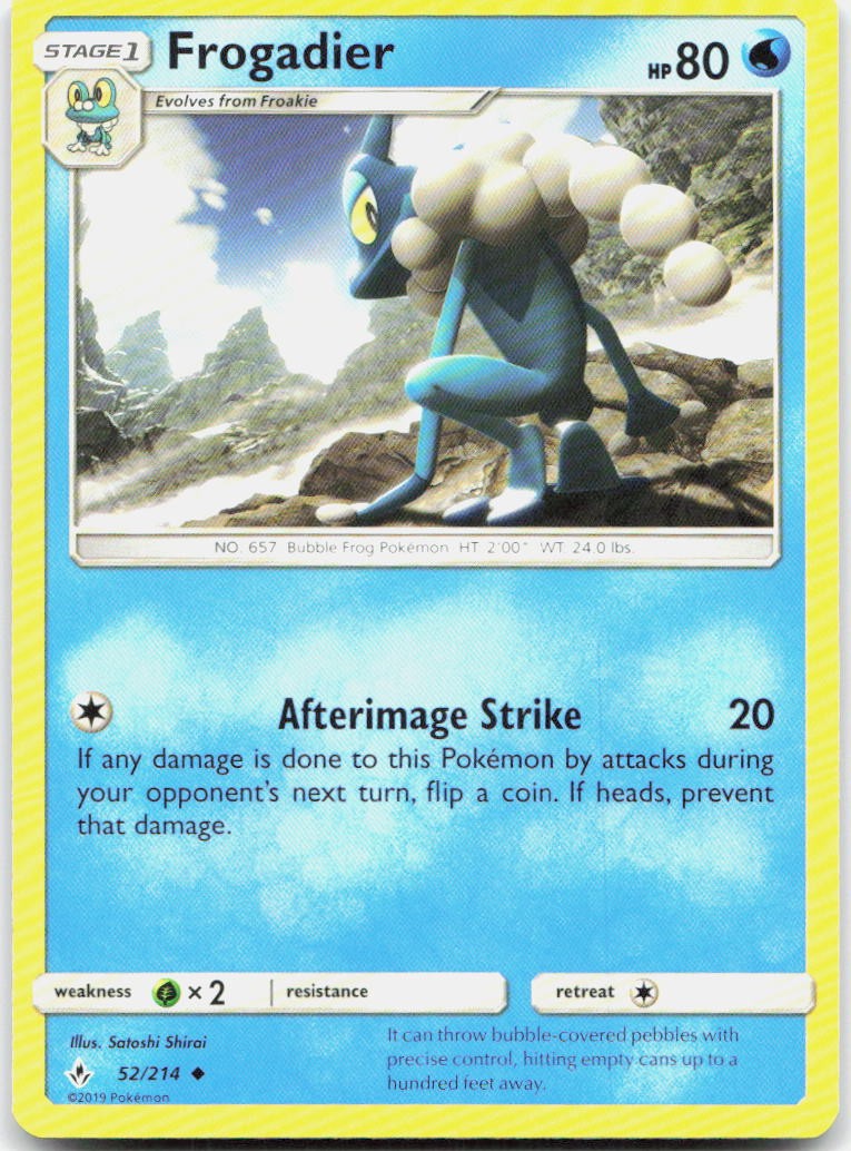Frogadier 52/214 Uncommon Unbroken Bonds Pokemon NM/LP