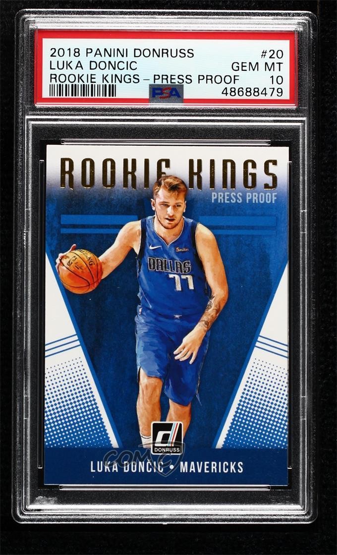 2018 Panini Donruss Rookie Kings Press Proof Luka Doncic PSA 10 GEM MT RC 0fo5