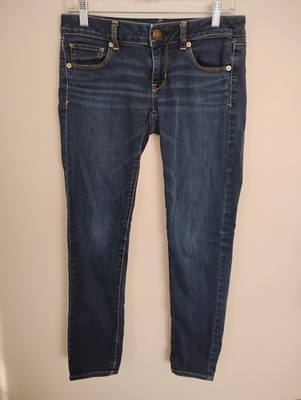 American Eagle Outfitters Skinny Blue Denim Jeans Women's Slim Fit Stretch